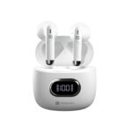 Portronics Harmonics Twins S9 True Wireless in Ear Earbuds with Upto 30H Playtime, Digital Display(White)