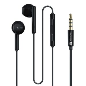 Portronics Conch Theta A in Ear 3.5mm Wired Earphones (Black)
